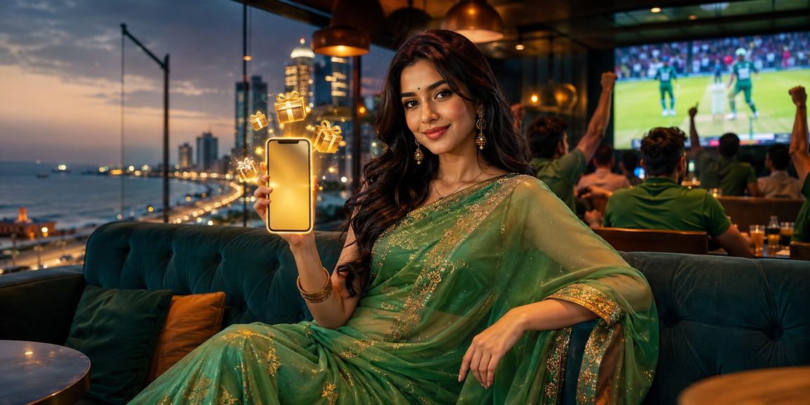 চট্টগ্রামে ace670 ক্রিকেট বেটিং উপভোগ করছেন একজন বাংলাদেশি ব্যবহারকারী শাড়িতে